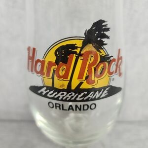 Hard Rock Cafe Orlando Hurricane Glass - Yellow and Black